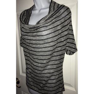 Miss Match Silver And Black Lightweight Sweater. Small. Versatile